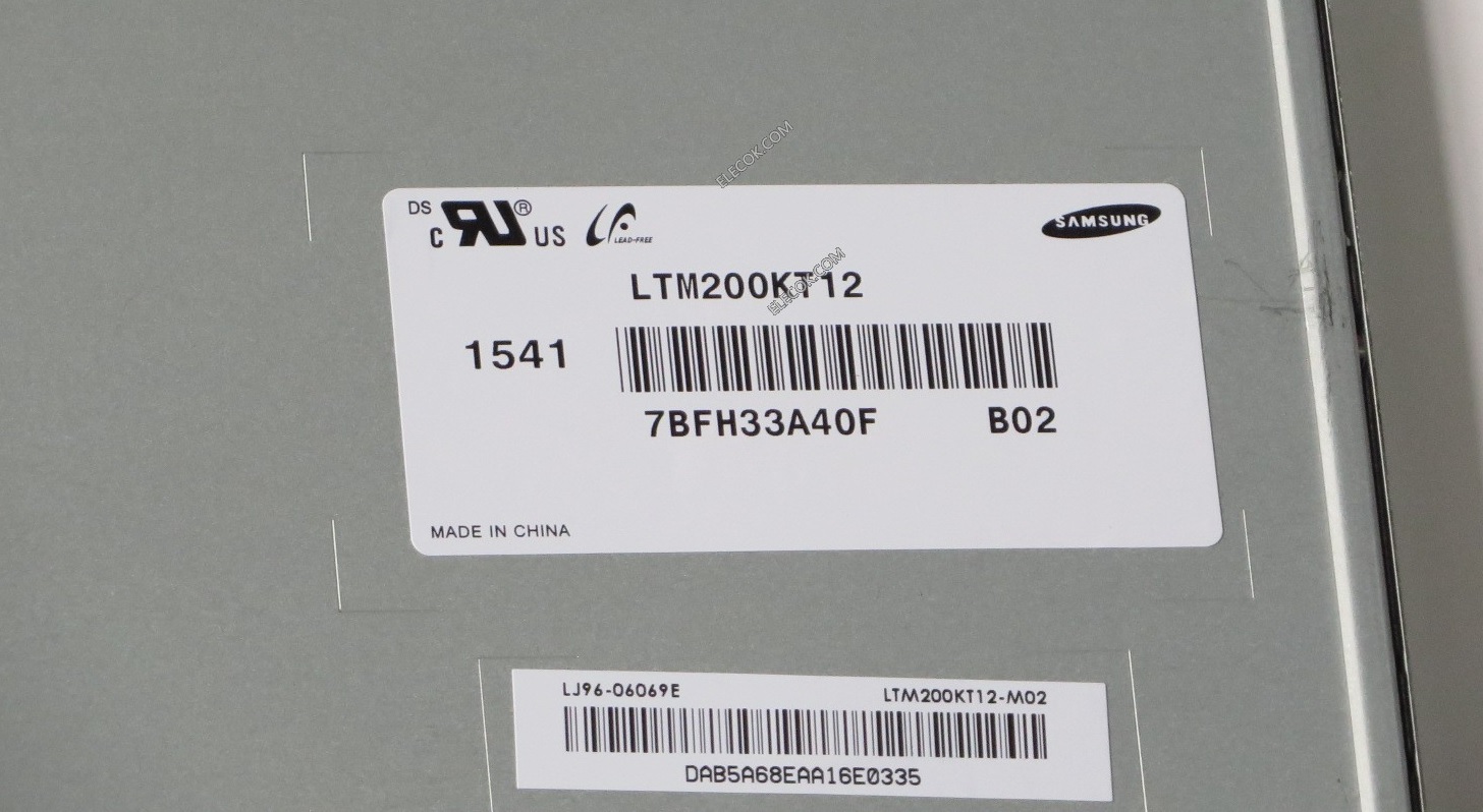 Pantalla LCD LTM200KT12 20" Samsung Panel para PC todo en uno KB 