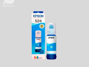 Botella De Tinta Epson T524 Cian Pigmentada T524220-AL